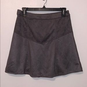 Faux suede skirt, skies are blue, NWT